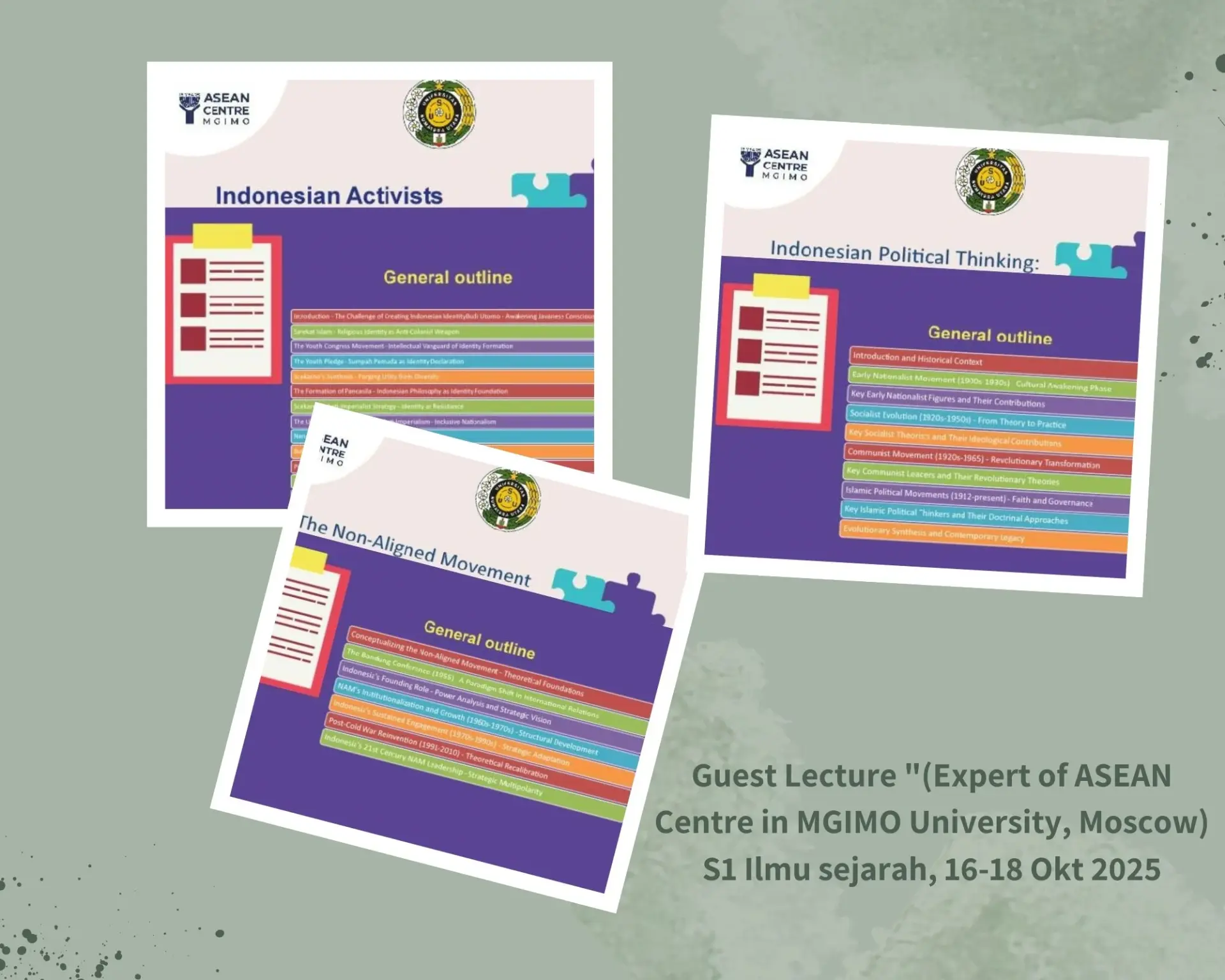Guest Lecture "(Expert of ASEAN Centre in MGIMO University, Moscow) S2 Ilmu Sejarah FIB USU